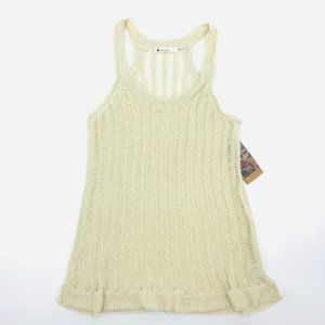 Anthropologie Paper Crane Knit Woven Crochet Tunic